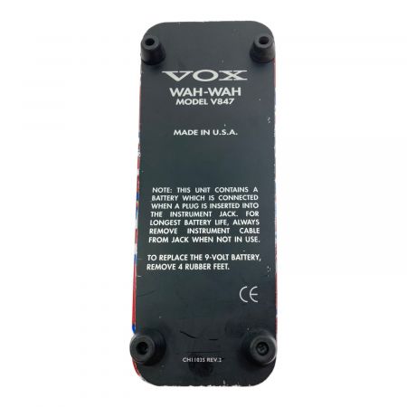Vox ワウペダル v847 旧ユニオンジャックデザイン 限定500台 Vox