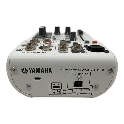 YAMAHA (ヤマハ) AG03 オーディオインターフェイス ライブ