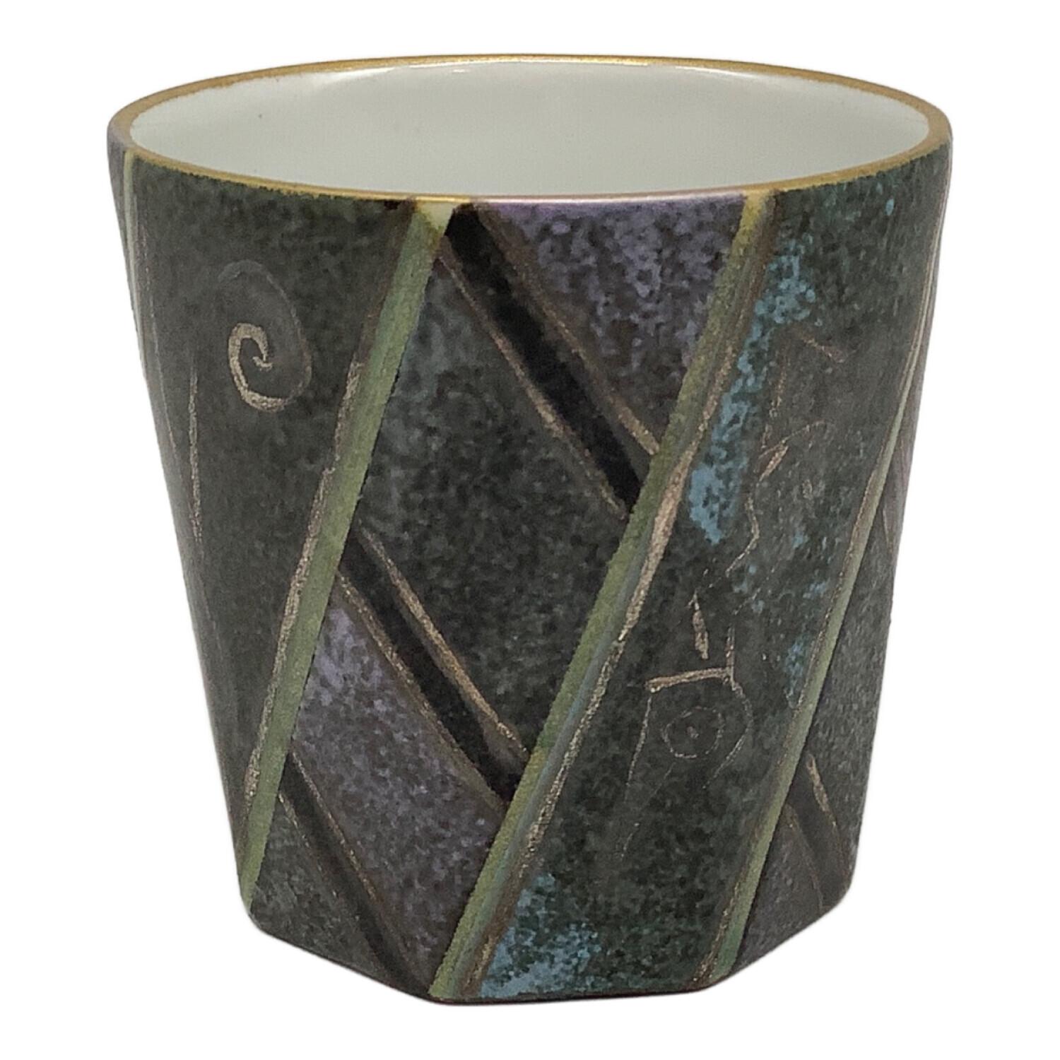 釉刻色絵金銀彩魚文面取碗 伊藤北斗作｜トレファクONLINE