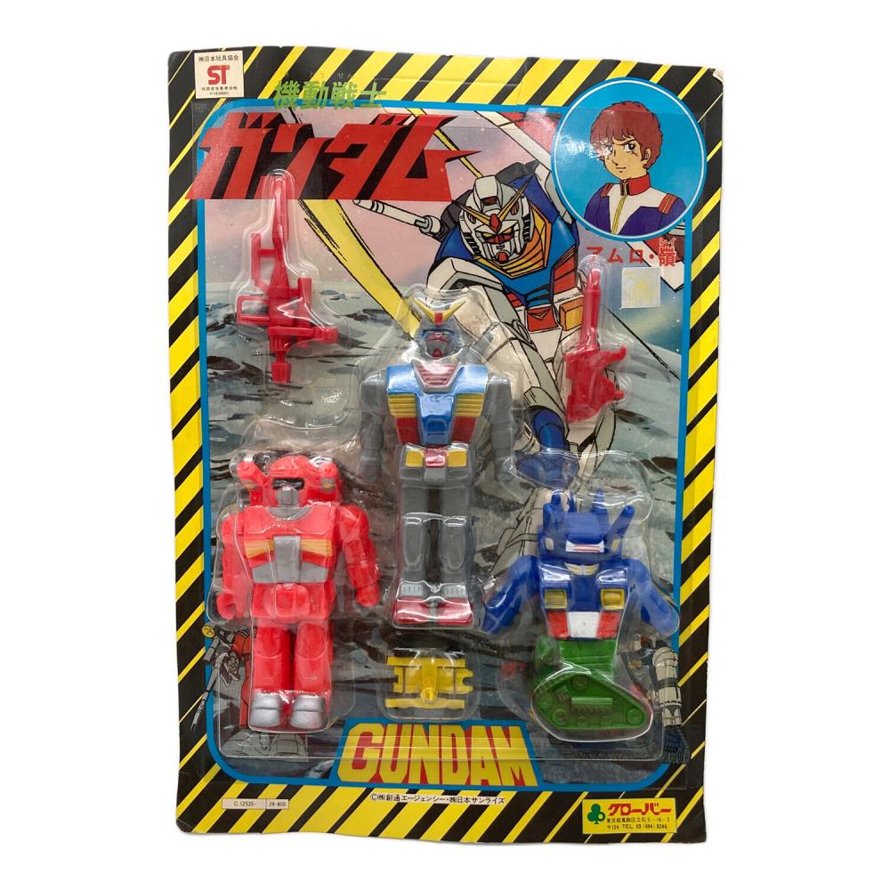 当時物 昭和レトロ マーク 機動戦士ガンダム クローバー ソフビ人形