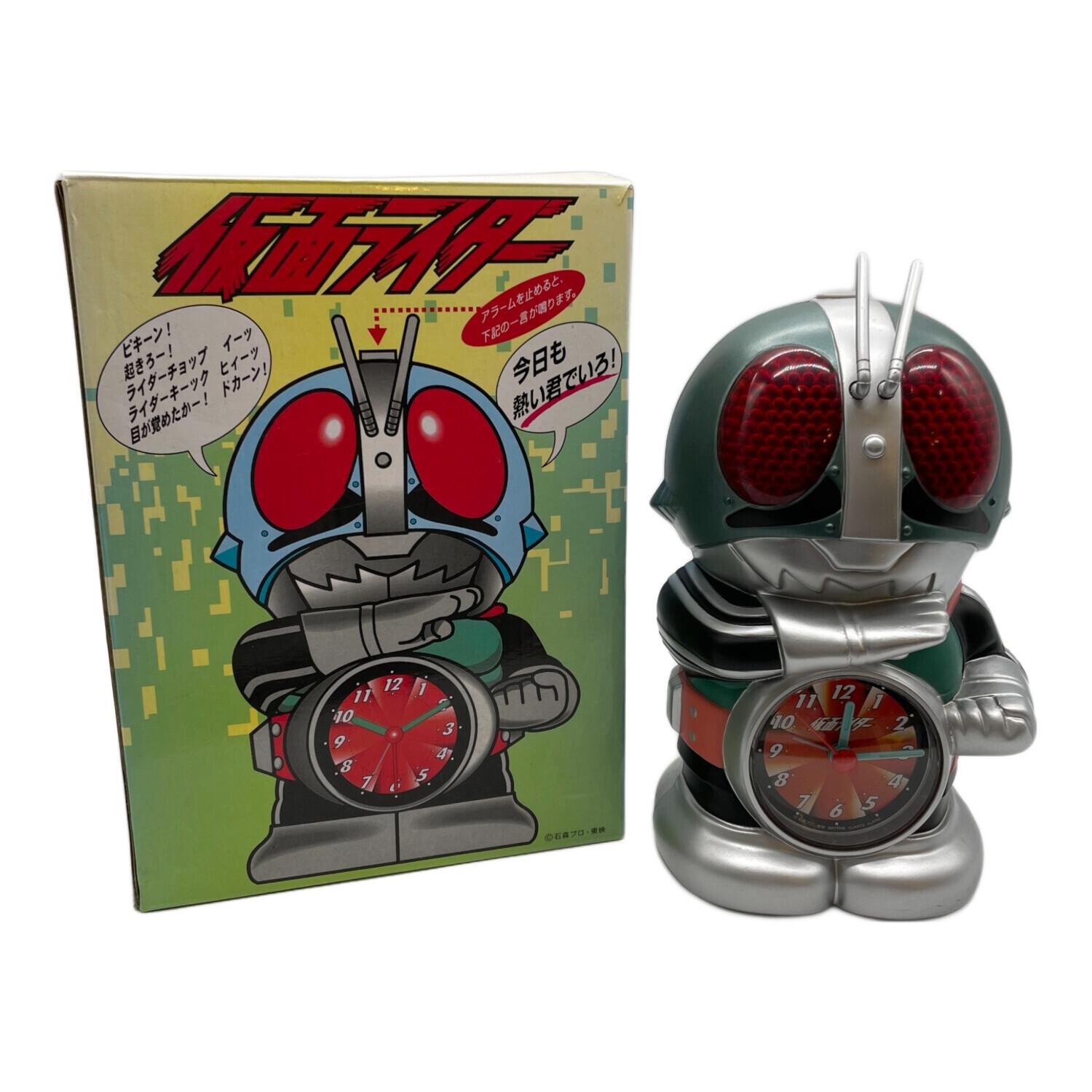 仮面ライダー目覚まし時計 仮面ライダー ヤケ有 40周年記念 目覚まし