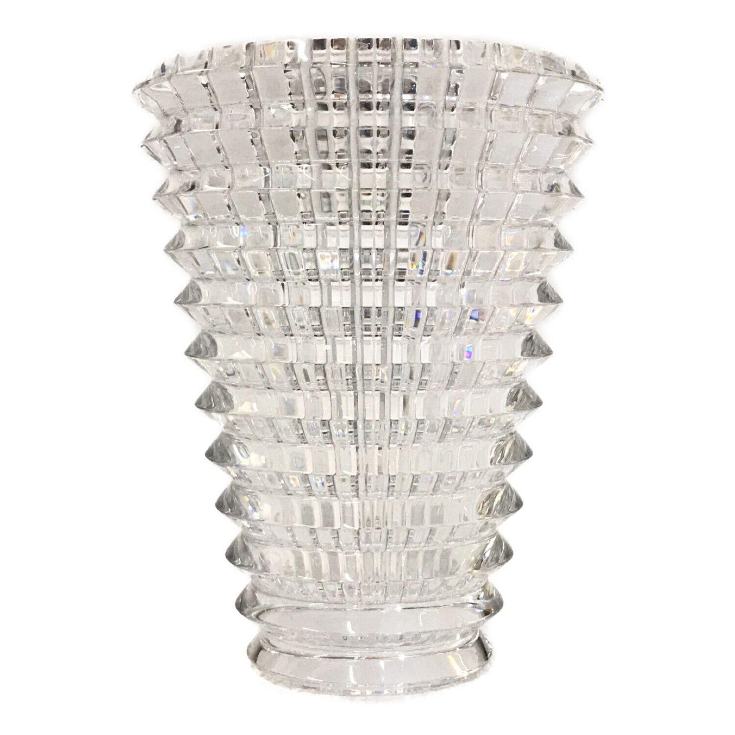 Baccarat バカラアイベースSスクエア希少色シルバー 専用箱付き 【公式