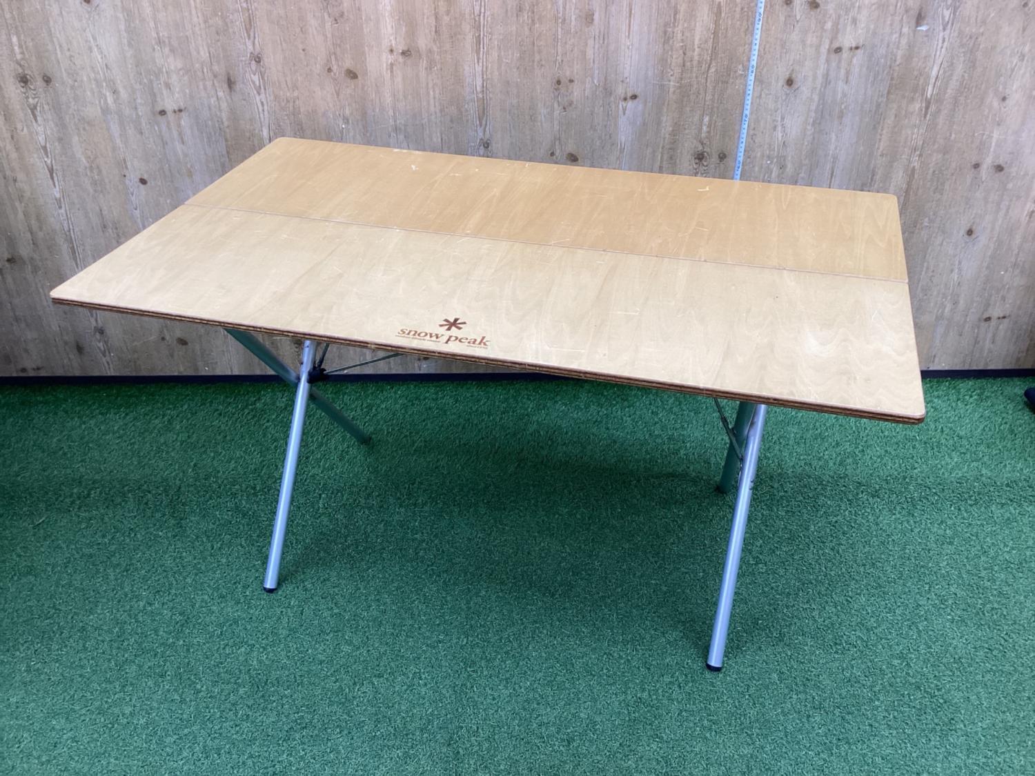 Snow peak (スノーピーク) アウトドアテーブル シナ合板 廃盤品 ワン
