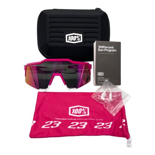 100% サングラス speedcraft タティス pink yellow 100% SPEEDCRAFT