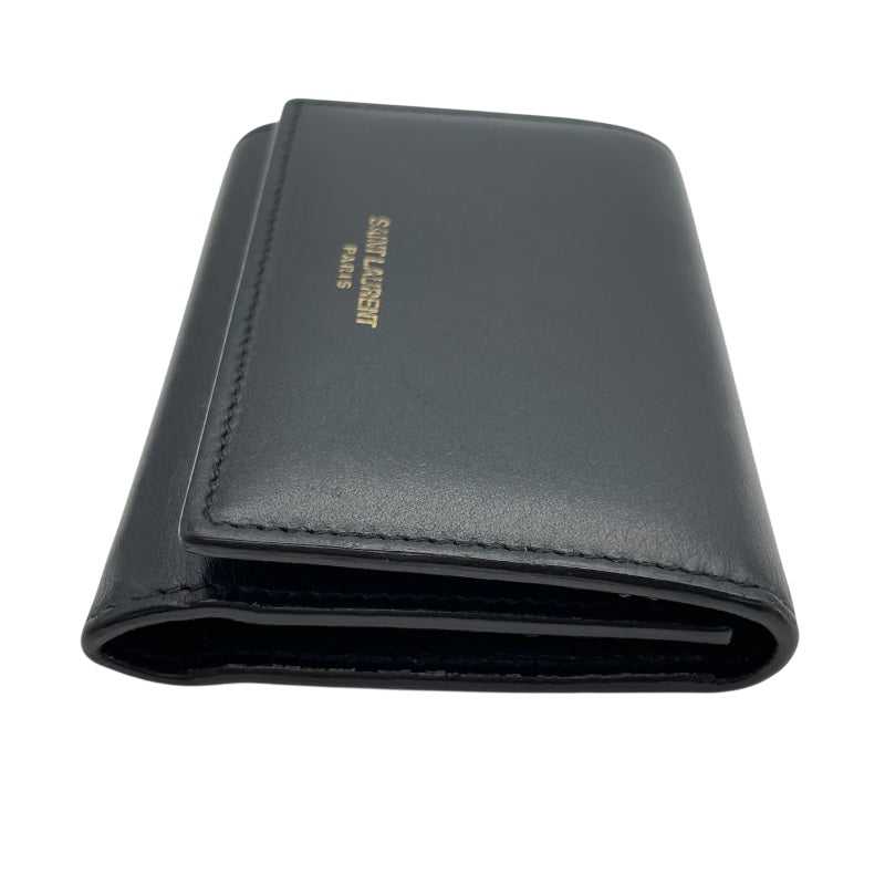 SAINT LAURENT レザーキーケース 黒 美品 極美品◎SAINTLAULENT サック