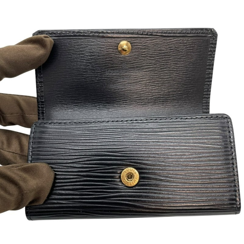 ルイ・ヴィトン LOUIS VUITTON ミュルティクレ4 M63822 ノワール×GD