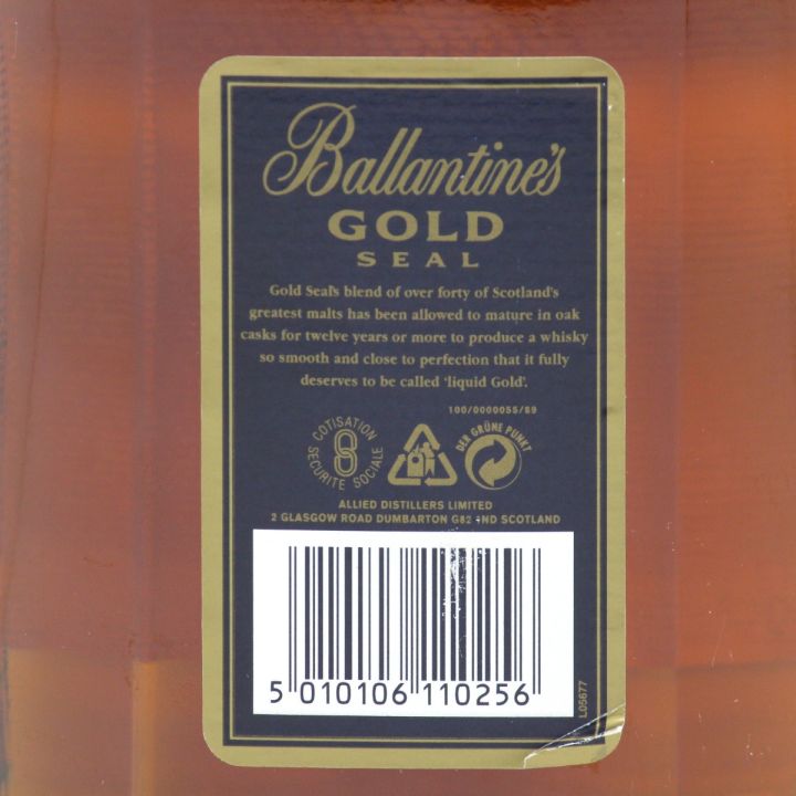 Ballantine's バランタイン GOLD SEAL 青ラベル スコッチ ウィスキー