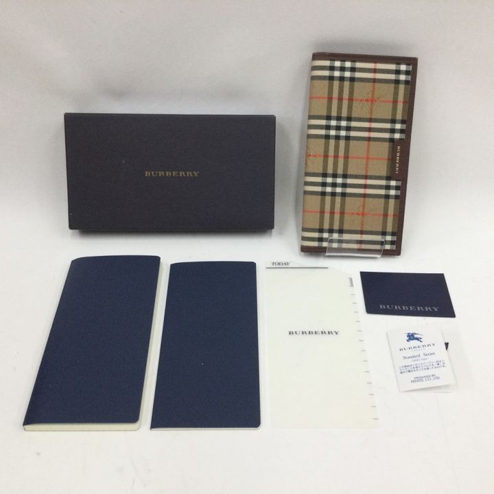 BURBERRY バーバリー ノバチェック 手帳 手帳カバー ベージュ x
