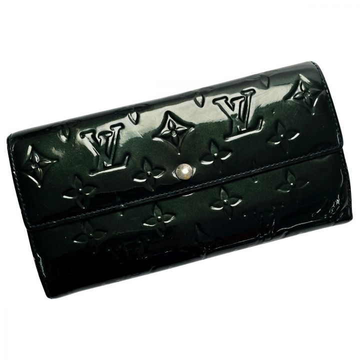 LOUIS VUITTON ルイヴィトン ヴェルニ ポルトフォイユ・サラ ブルー