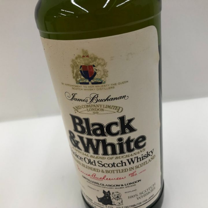 black&white ブラックアンドホワイト スコッチウイスキー 古酒 未開栓