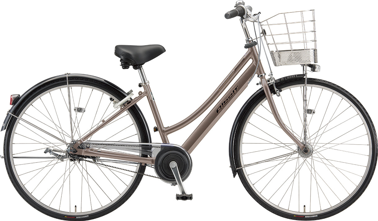 引き取り限定)シルバー シティサイクル 前面バスケット付き