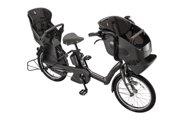 2/4421子供乗せ電動アシスト自転車ブリヂストン3人乗り20インチ
