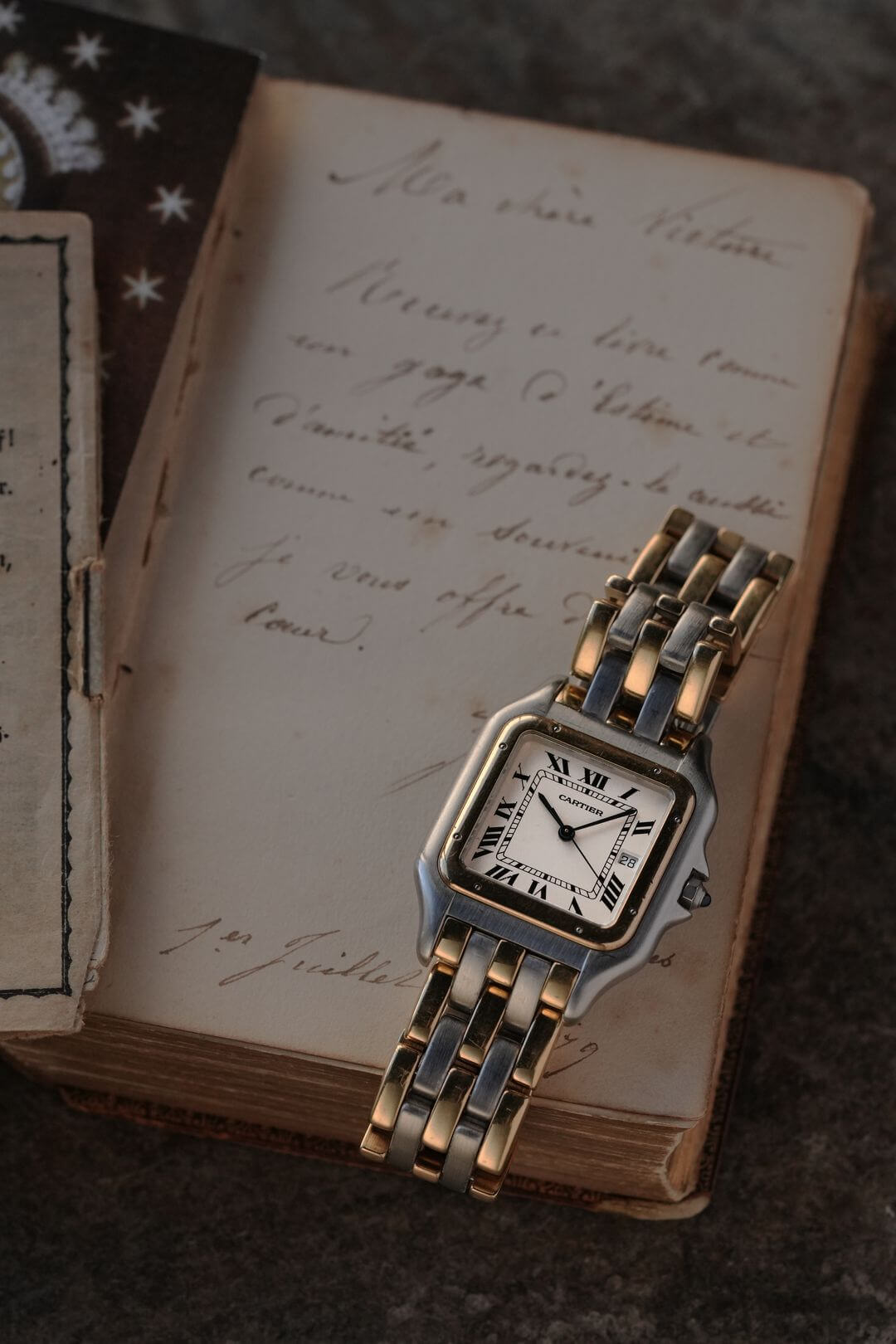 カルティエ/パンテール ドゥ カルティエLMデイトジャンボ/3ロウ