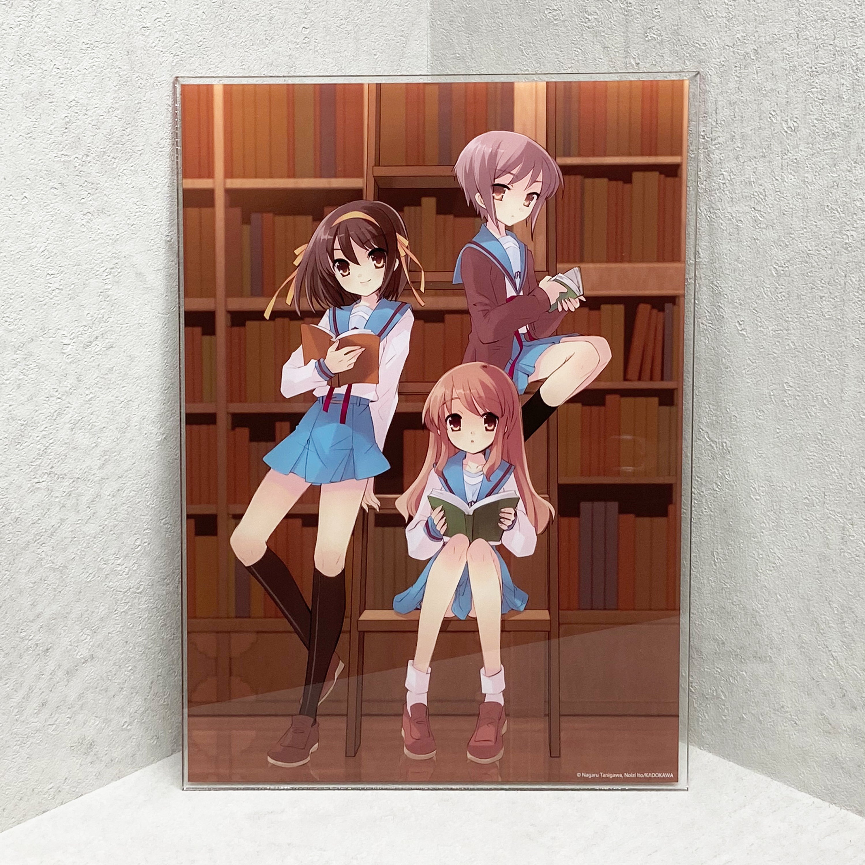 涼宮ハルヒシリーズ」88グラフ4 直筆サイン入り 複製原画 長門有希 100