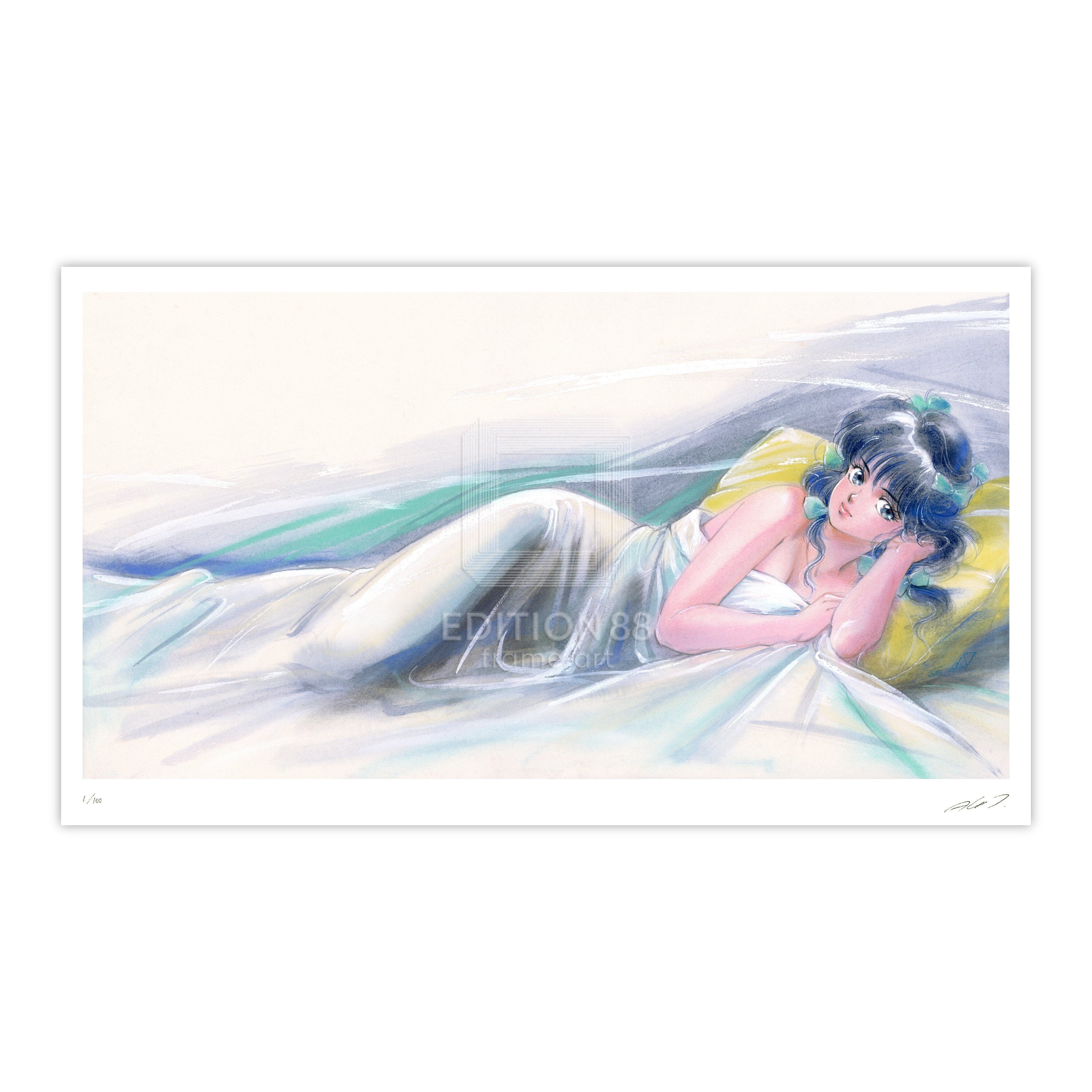 Rocky T 夕焼けの風景 サイン入り額縁 明響の空 こうづなかば ホビー