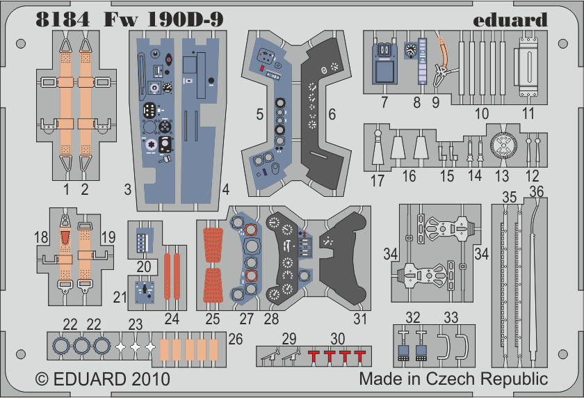Fw 190D-9 エッチングパーツセット 1/48 - エデュアルドeショップ