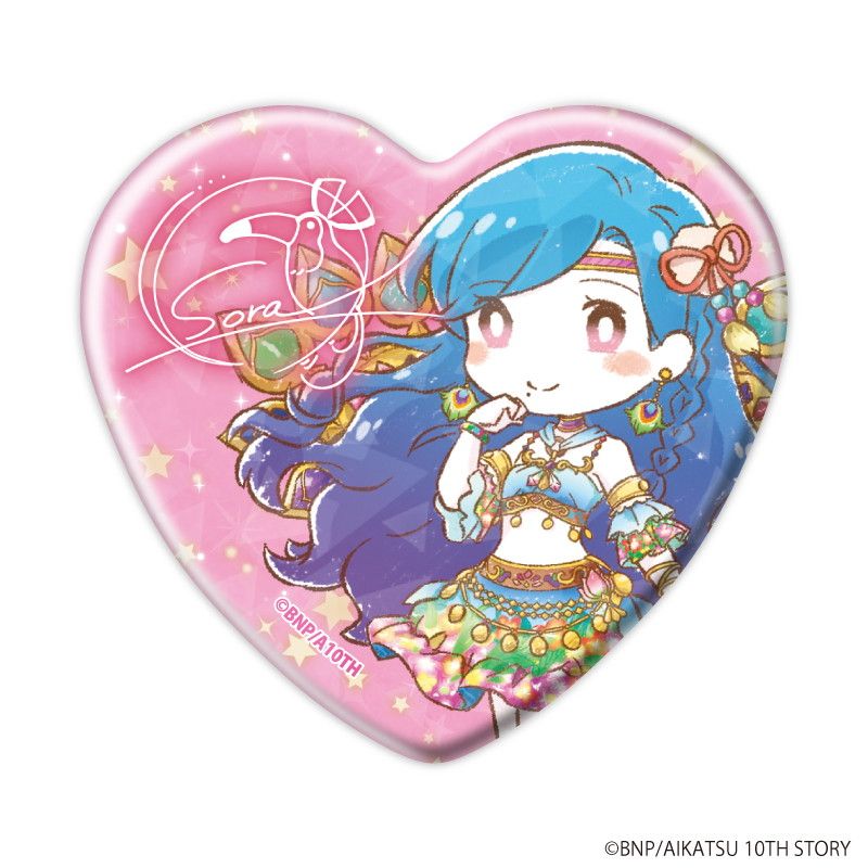 アイカツスターズ 双葉アリアハート型缶バッジ アイカツスターズ双葉