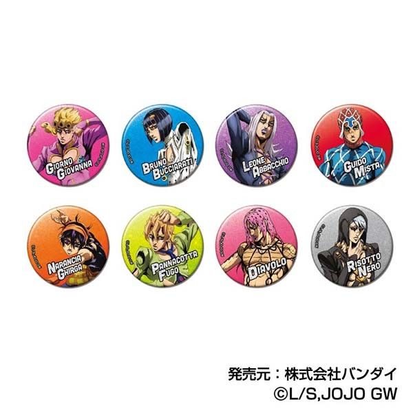 ジョジョワールド 3ジョルノ グリッター缶バッジ JOJO WORLD 3 75mm