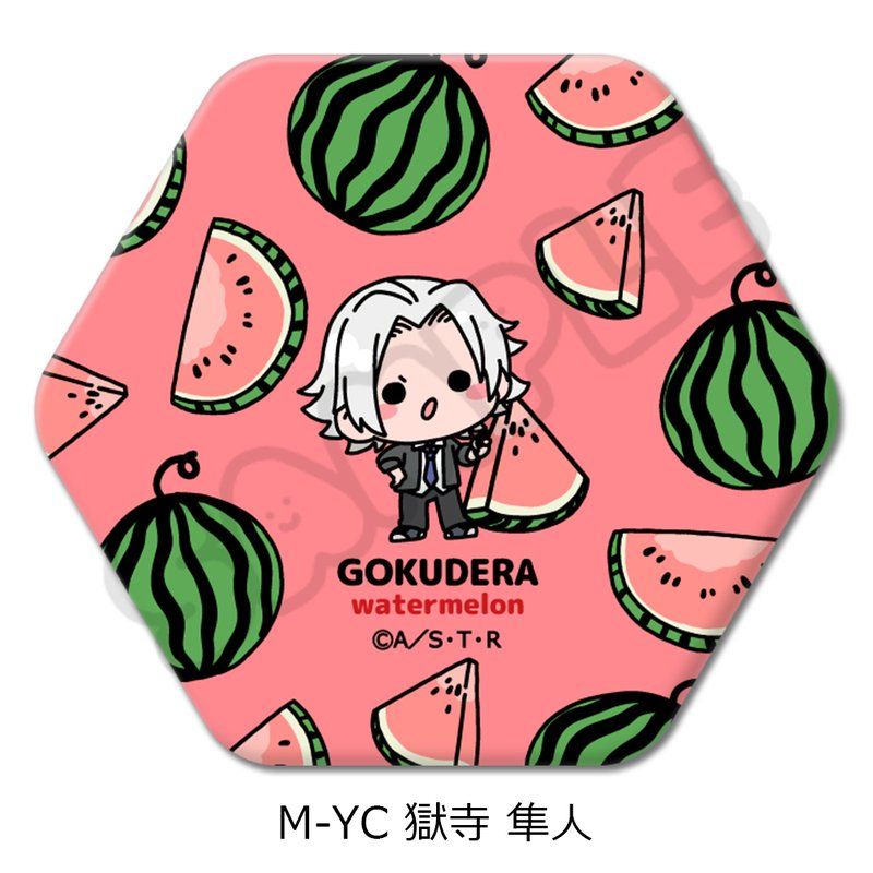 家庭教師ヒットマンREBORN! 獄寺隼人 缶バッジ 名札 ネームプレート