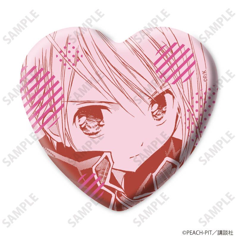 しゅごキャラ ハート缶バッジ 月詠イクト20点 ハート型缶バッジ「しゅ