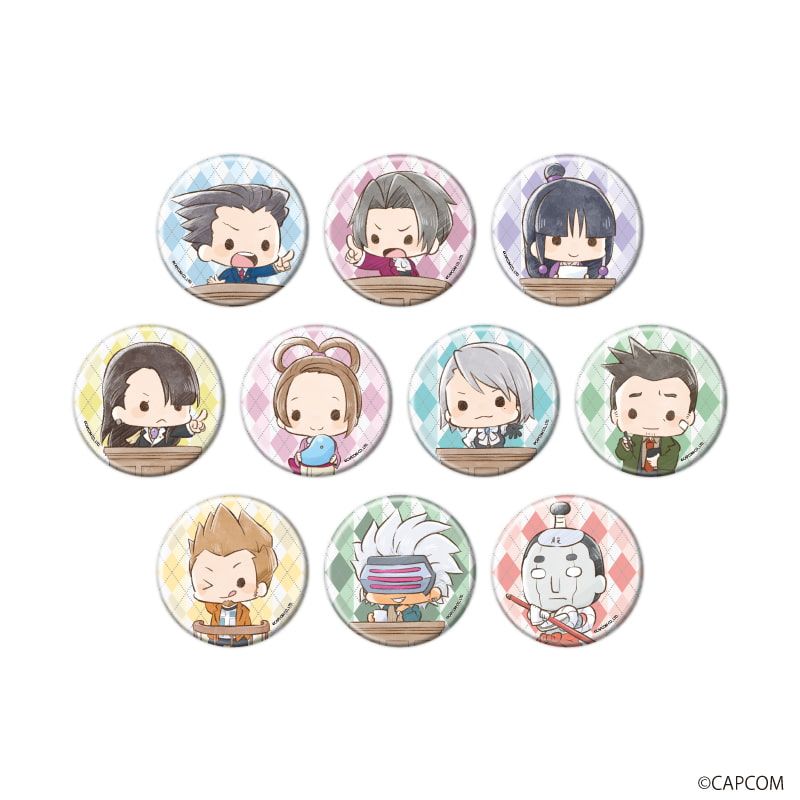 缶バッジ「逆転裁判」01/裁判ver. コンプリートセット(全10種)(グラフ