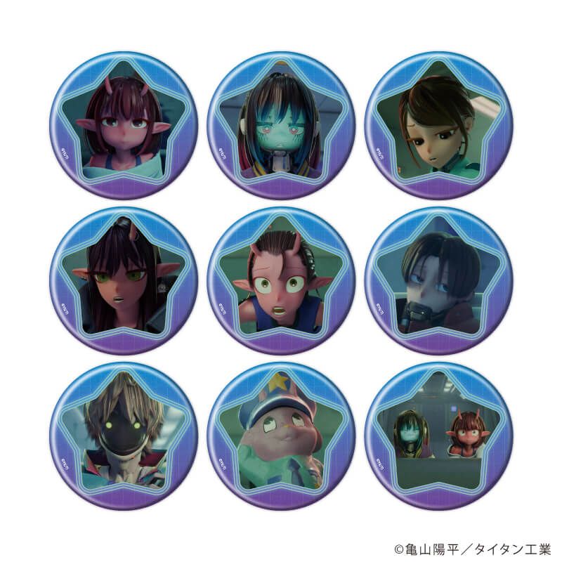 缶バッジ「TVアニメ『銀河特急 ミルキー☆サブウェイ』」01