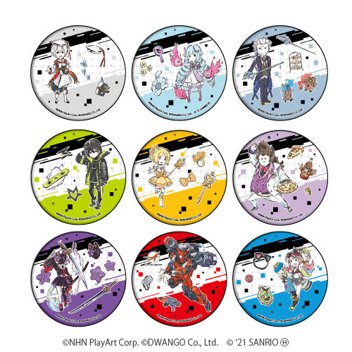 ぬ*こ様 戦闘摂理解析システムコンパス×てぃら 缶バッジ ソーン×3 特典