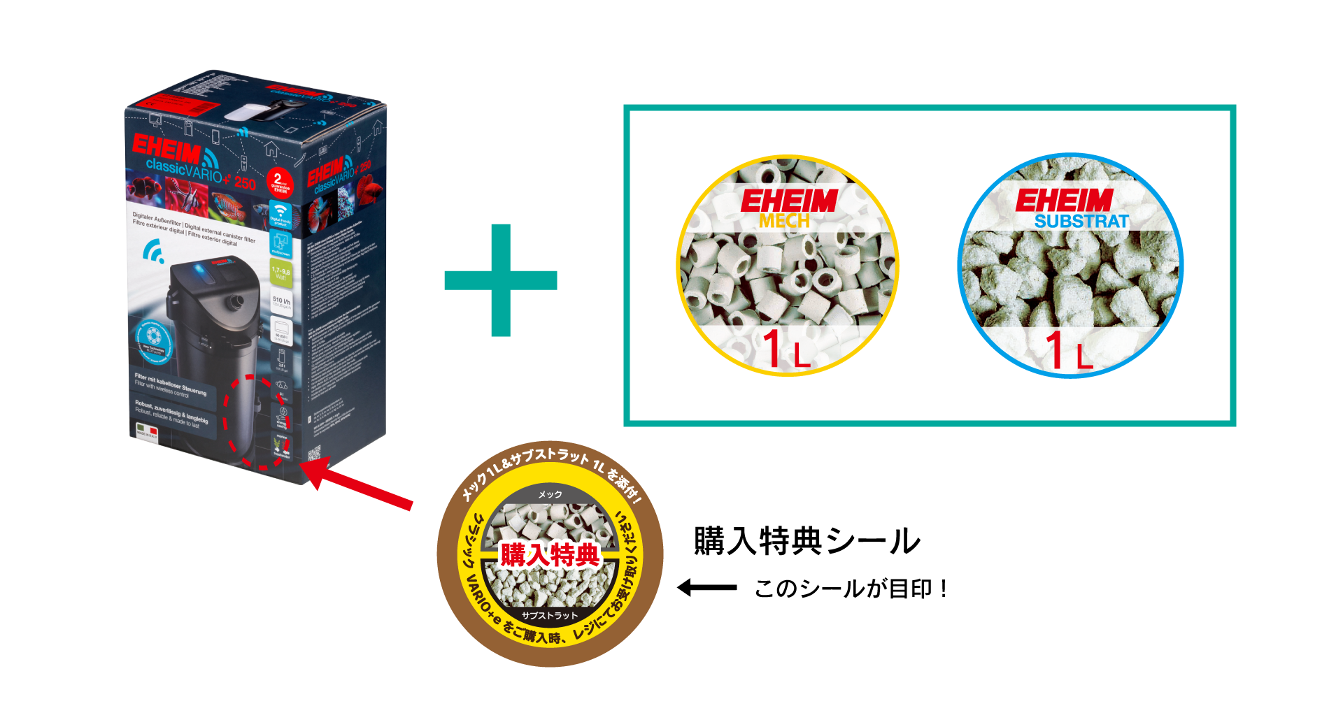 EHEIM｜エーハイム クラシック VARIO+e 2214 新発売記念 購入特典