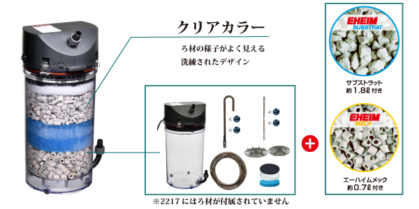 EHEIM｜クラシックにクリアカラーが数量限定で登場 ｜ 外部式