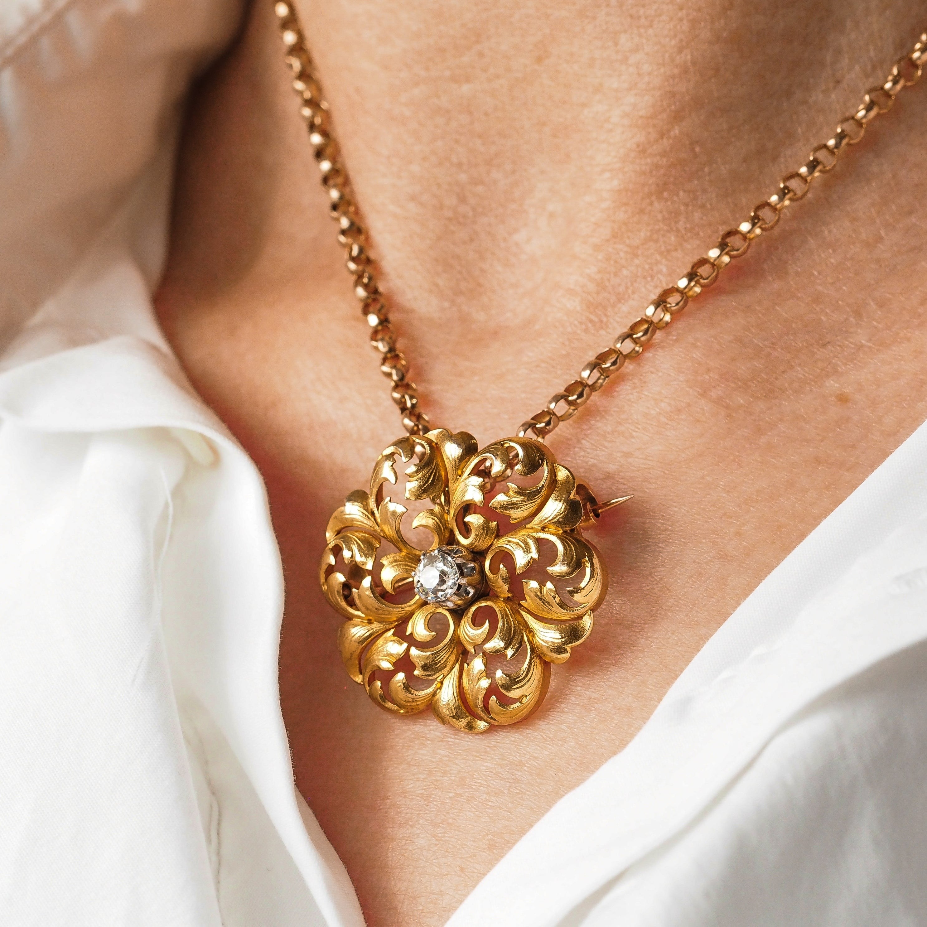 レア！！！イギリス ヴィンテージ MIRACLE社 大きなブローチ