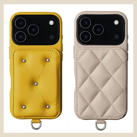 DEMIU(デミュウ)｜iPhone15 BALLON CINQ/ブラック×ブラックスタッズ の