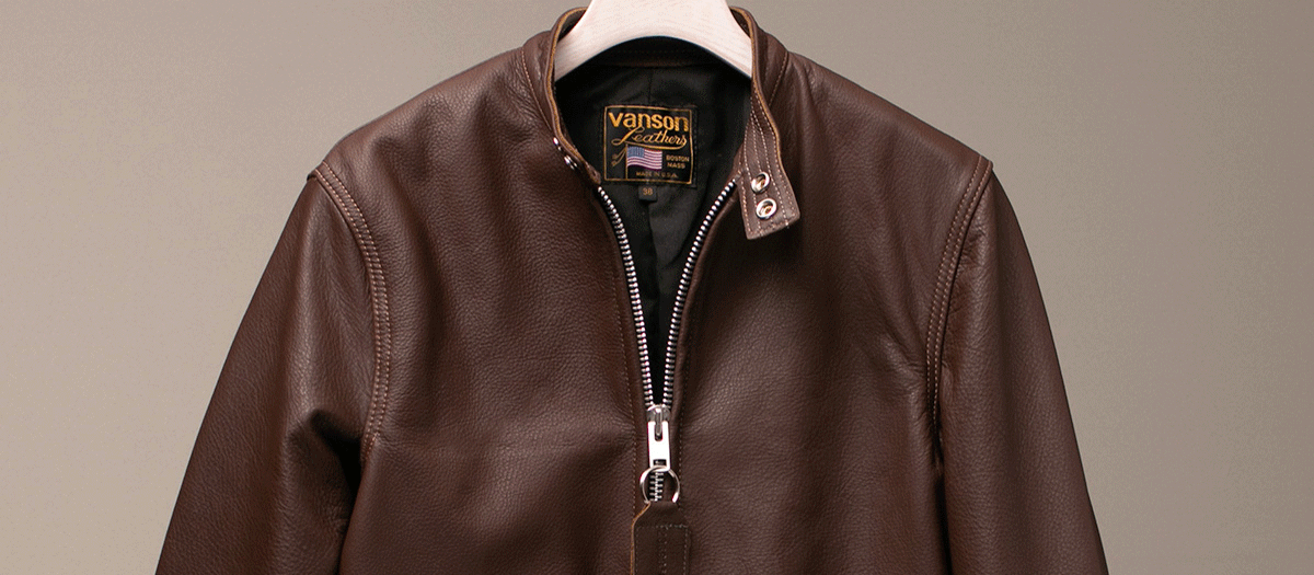 Vanson Special Custom Single Riders Jacket Type-2 チョコレート
