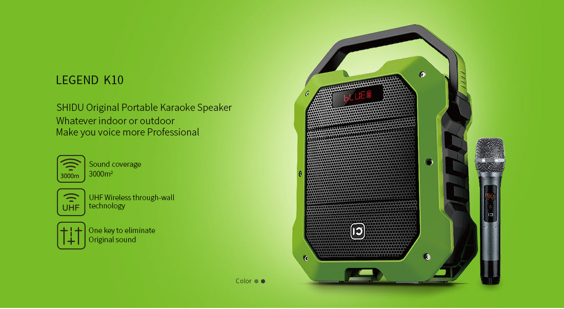 SHIDU K10 Bluetooth ワイヤレススピーカー 卸売 ブラック SHIDU K10