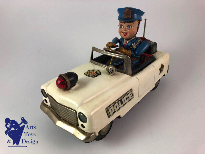 野村トーイ•新工社？ダブルネーム 電動 MYSTERY•POLIS.CAR動作品 野村