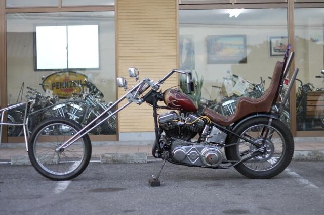 パンナックルショベルワッセルピーナッツタンクビンテージハーレー