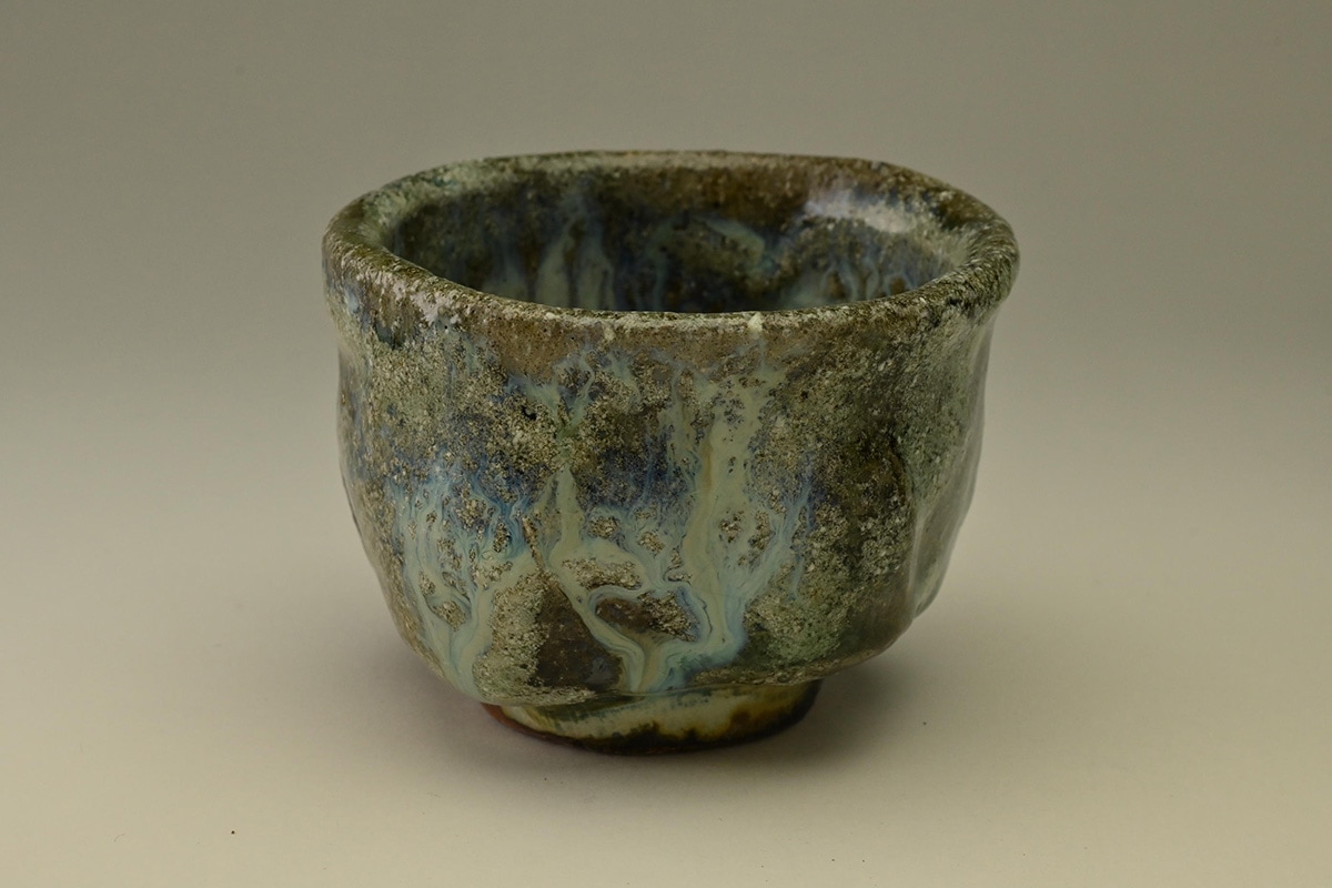 名工 西浦武 越前茶碗 共箱 幅約12.2㎝ 東さ7-1012☆2F 名工 西浦武