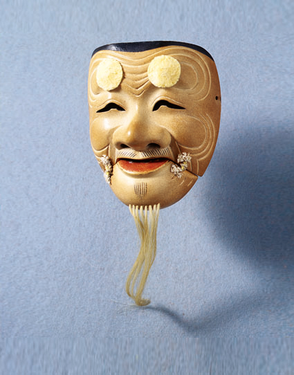 enpaku 早稲田大学演劇博物館 | 「白色尉」（翁面）（はく しき じょう