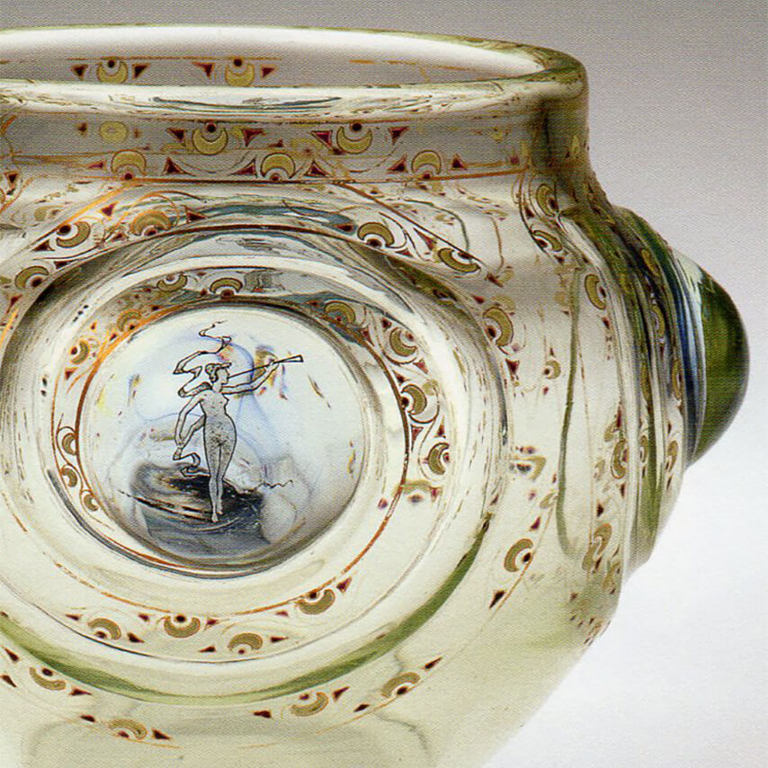 エミール・ガレ クレマンス 香水噴霧器 1890年代 アンティーク 美品