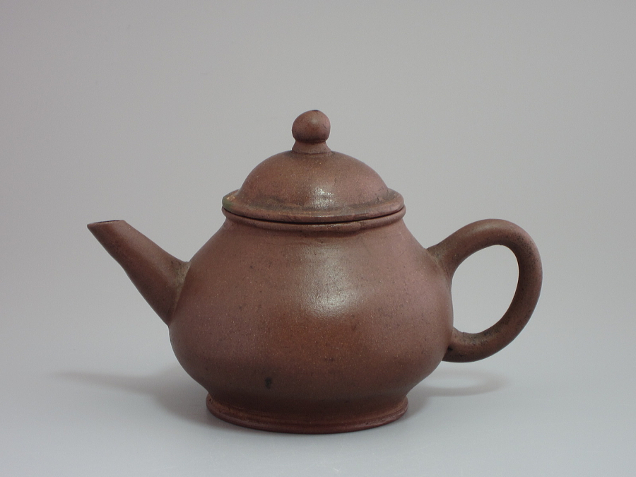 唐物 中国宜興 紫砂壺 在印 般若心経 鉄砲口急須 欣怡