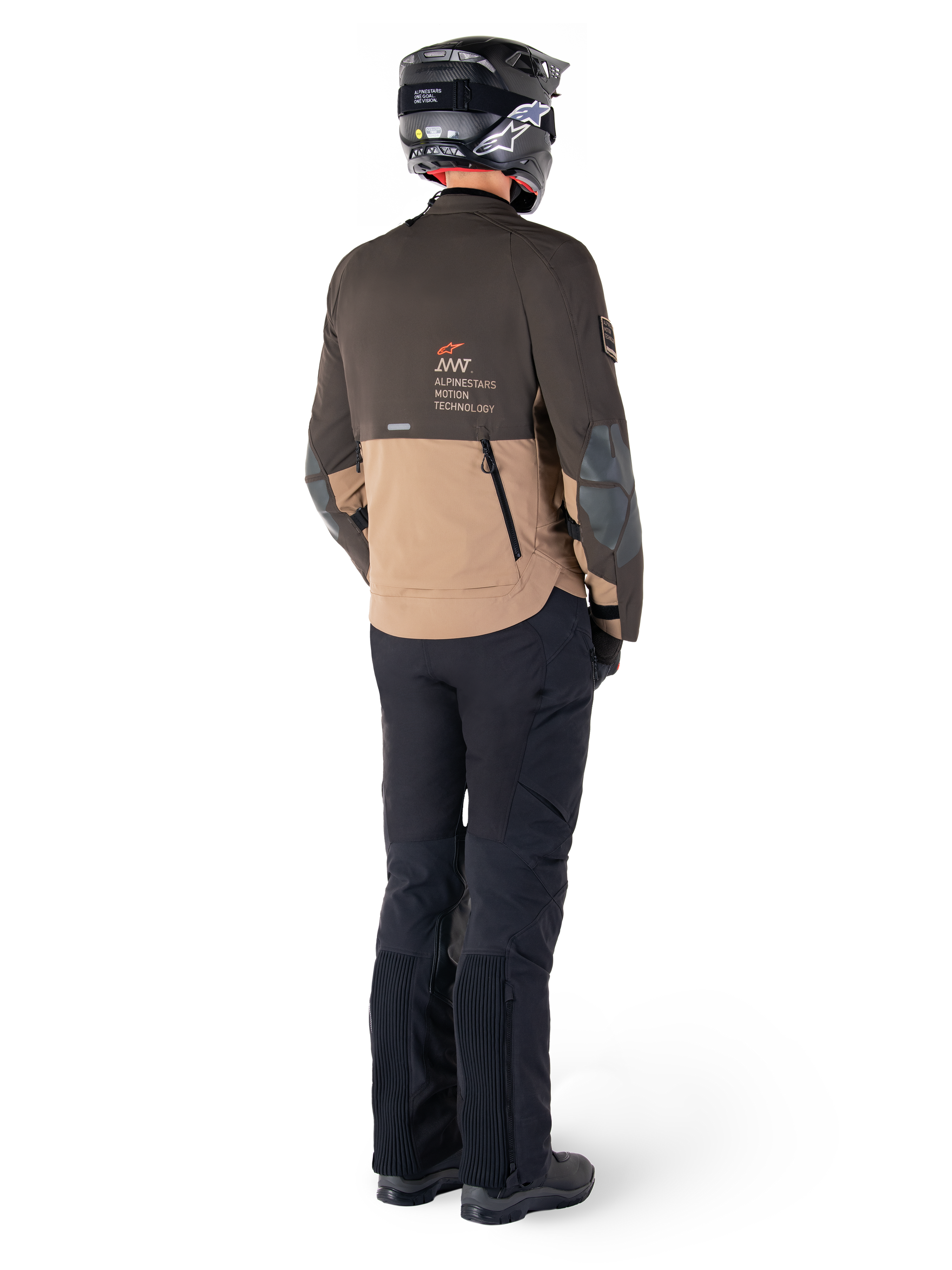 AMT-8 Stretch Drystar® XF - Brown Motorcycle Jacket | Alpinestars®