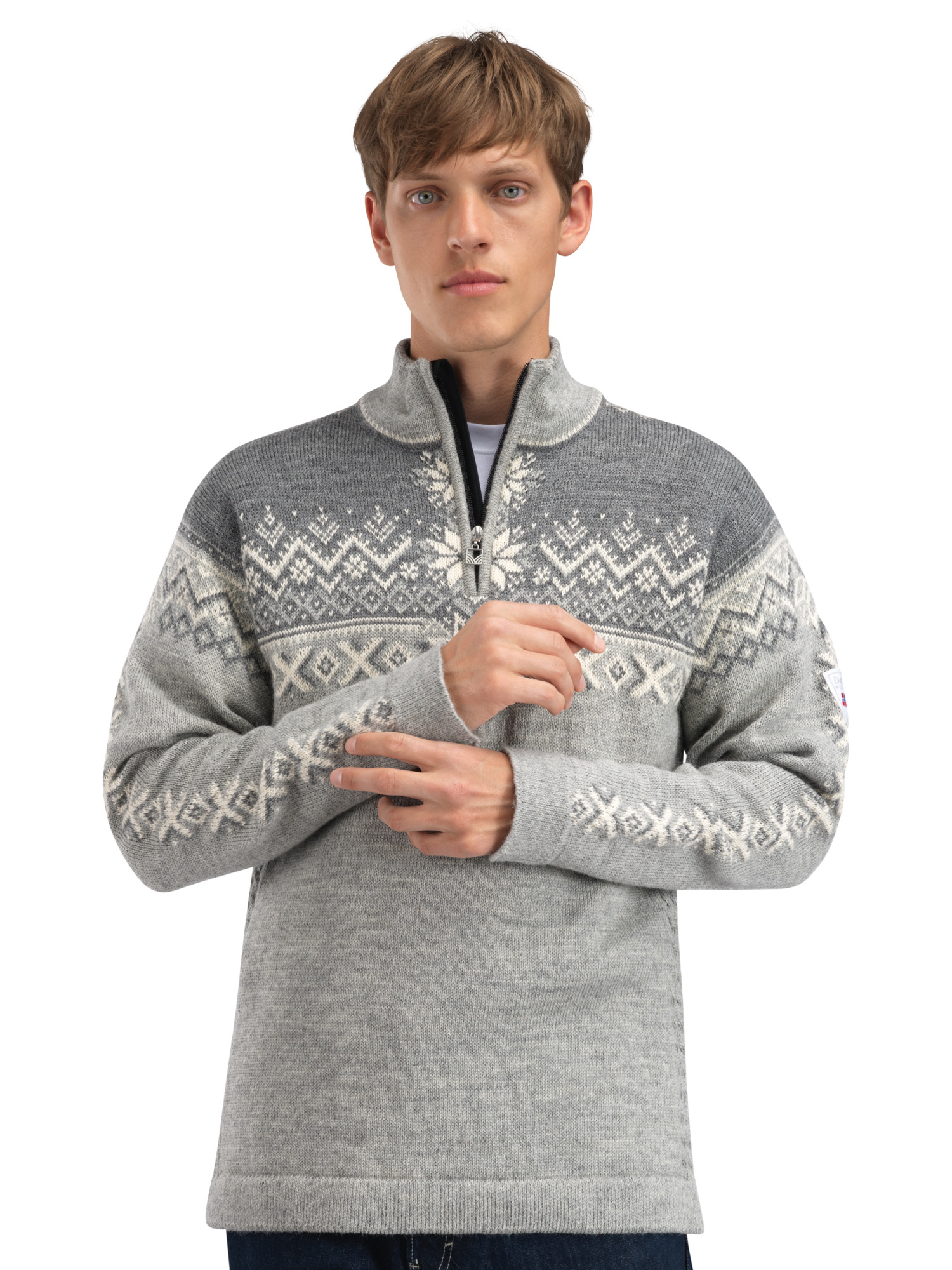 140th Anniversary Men's Sweater - Norwegian Wool LIGHTCHARCOAL
