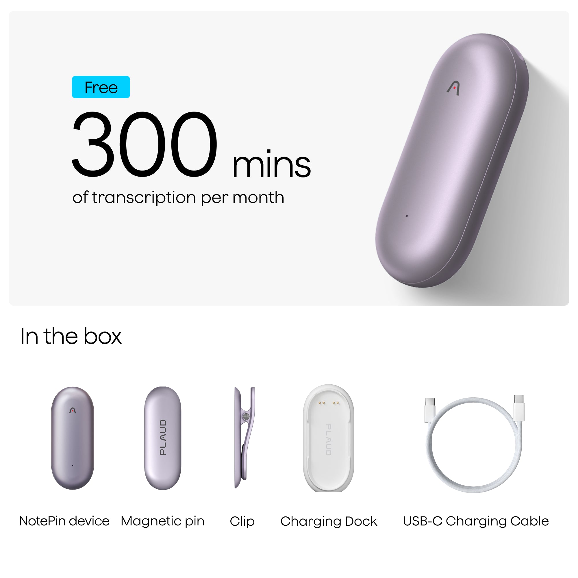 Plaud NotePin | 3-Pack