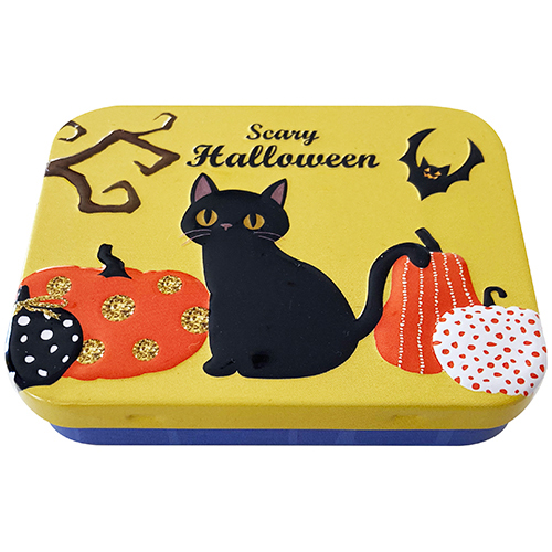 ハロウィン ミニスクエア缶（イエロー） | 株式会社エウレカ