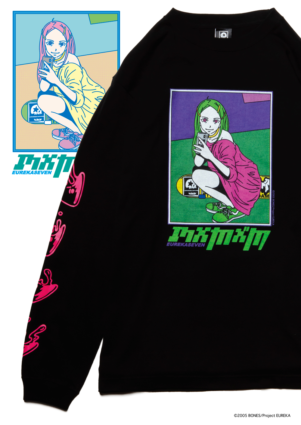 交響詩篇エウレカセブン x MxMxM “ANEMONE MOSH MISFITS” LONG TEE