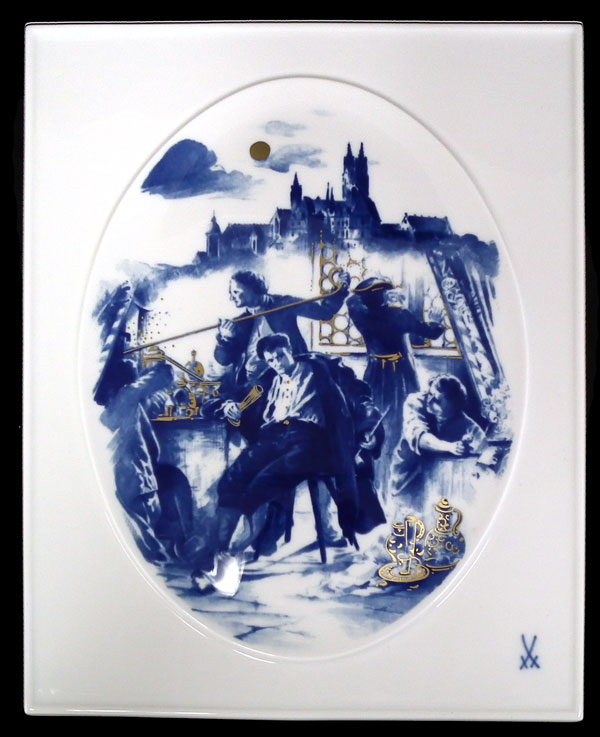 マイセン 陶板 アラビアンナイトより「パレステラス」 マイセン 陶板