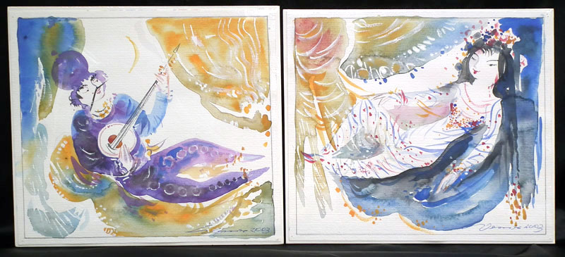 マイセン 陶板 アラビアンナイトより「パレステラス」 マイセン 陶板