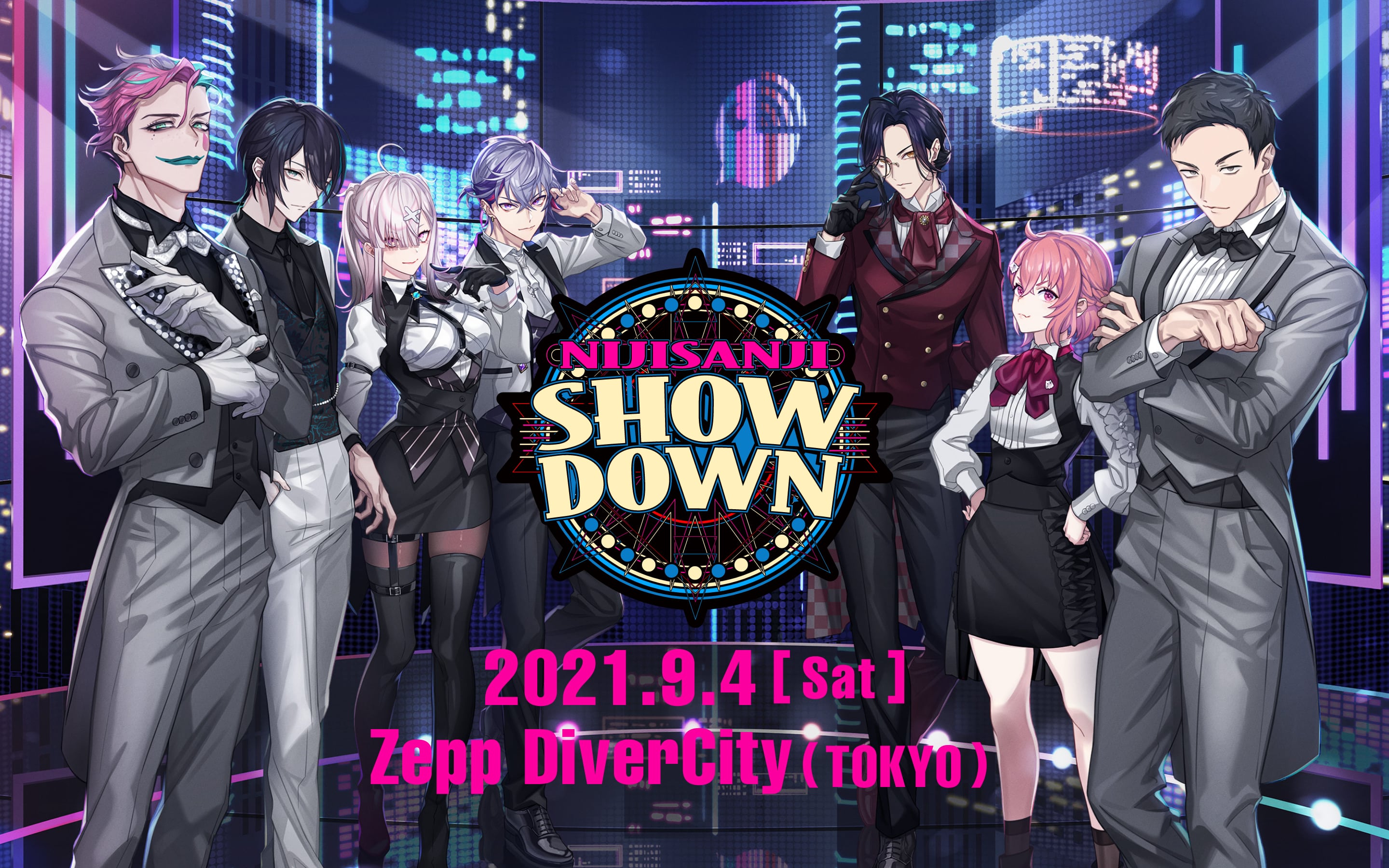 にじさんじ 社築 缶バッジ レバガチャ show down NIJISANJI