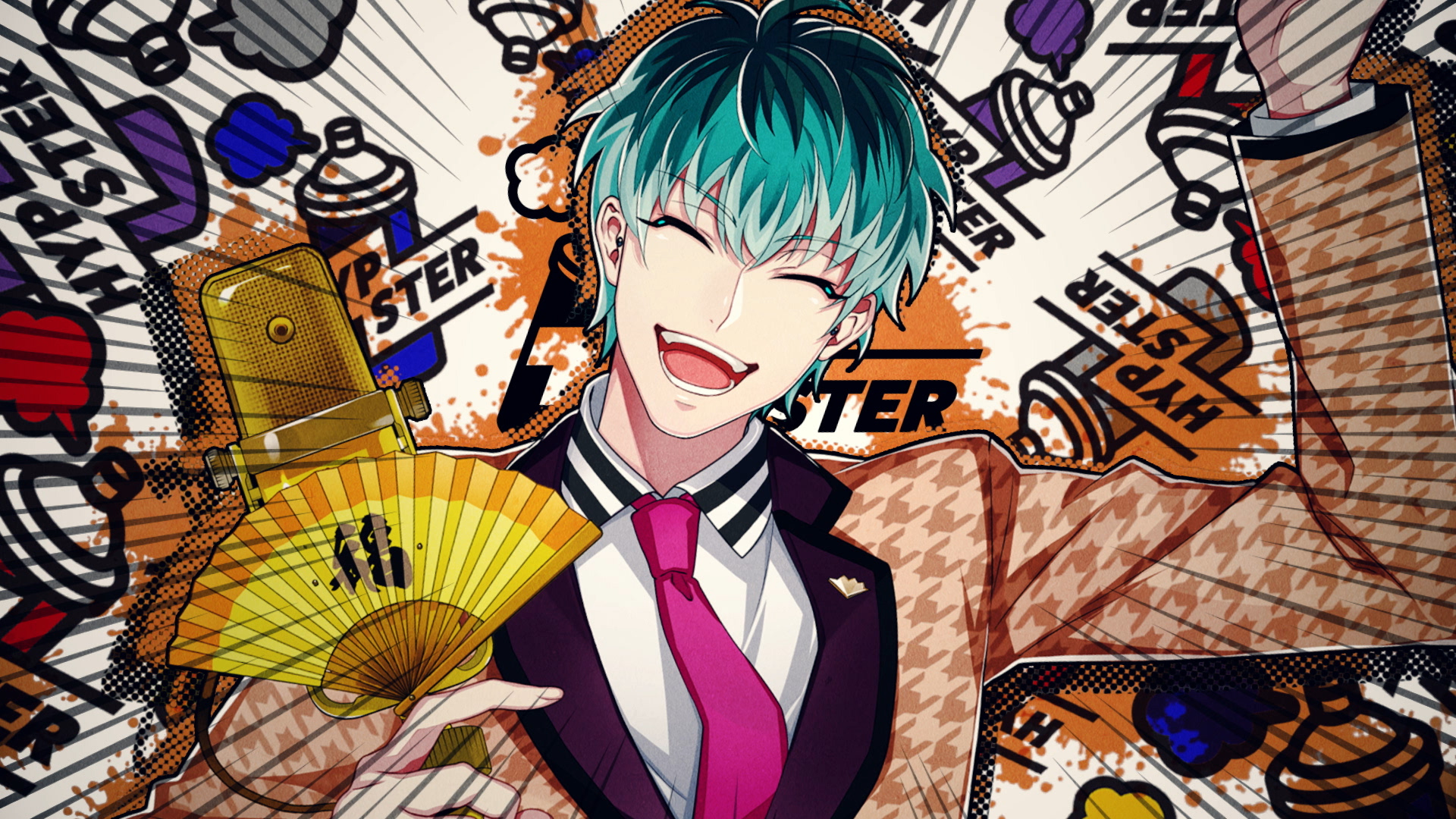 ヒプノシスマイク ロング缶バッジ 白膠木簓 9個 ヒプマイ 簓 4th Anniv