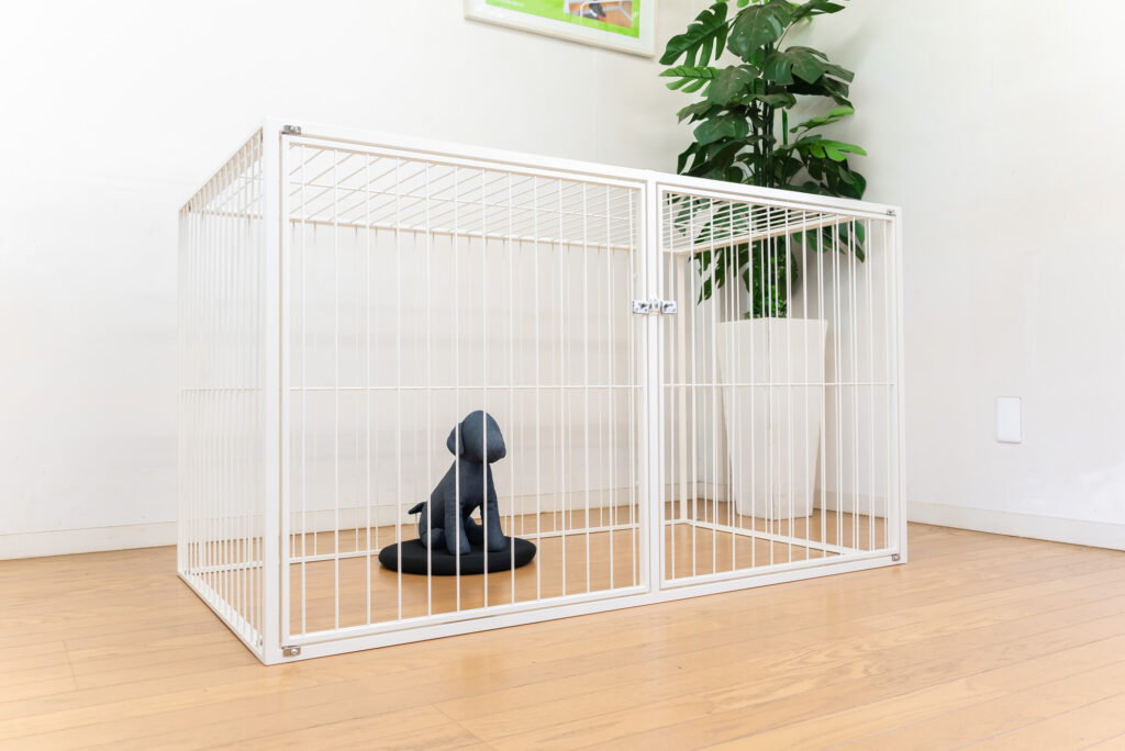 大阪府内はお持ち致します】extail アクリルケージ 小型犬用 ホワイト