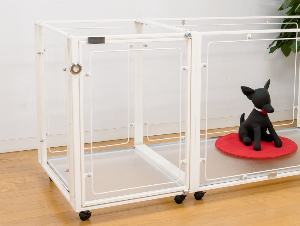 大阪府内はお持ち致します】extail アクリルケージ 小型犬用 ホワイト